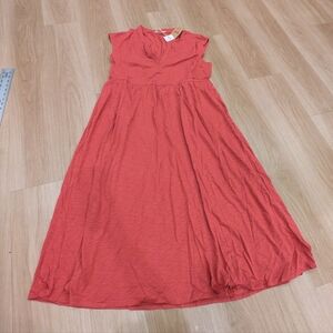 Boden Pink/Red Chloe Jersey Midi Dress NWT Size 16